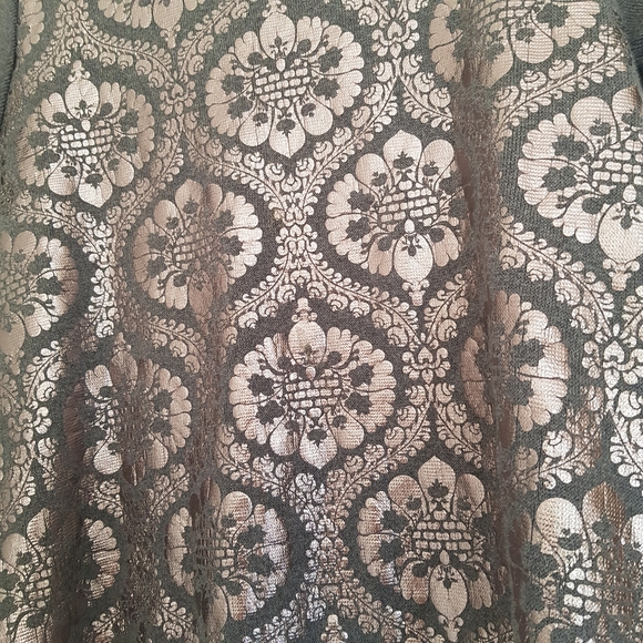 Anthropologie Moth Drawing Room Metallic Top - Picture 3 of 6